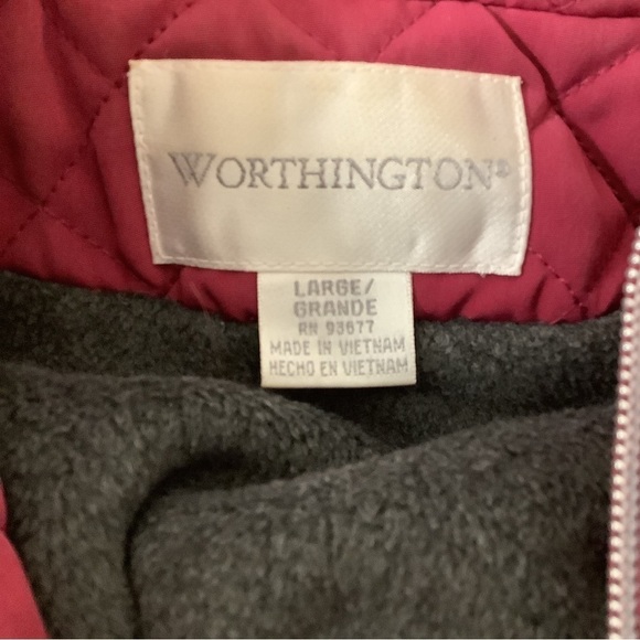 Worthington Plum Quilted Jacket Preowned - Picture 5 of 7